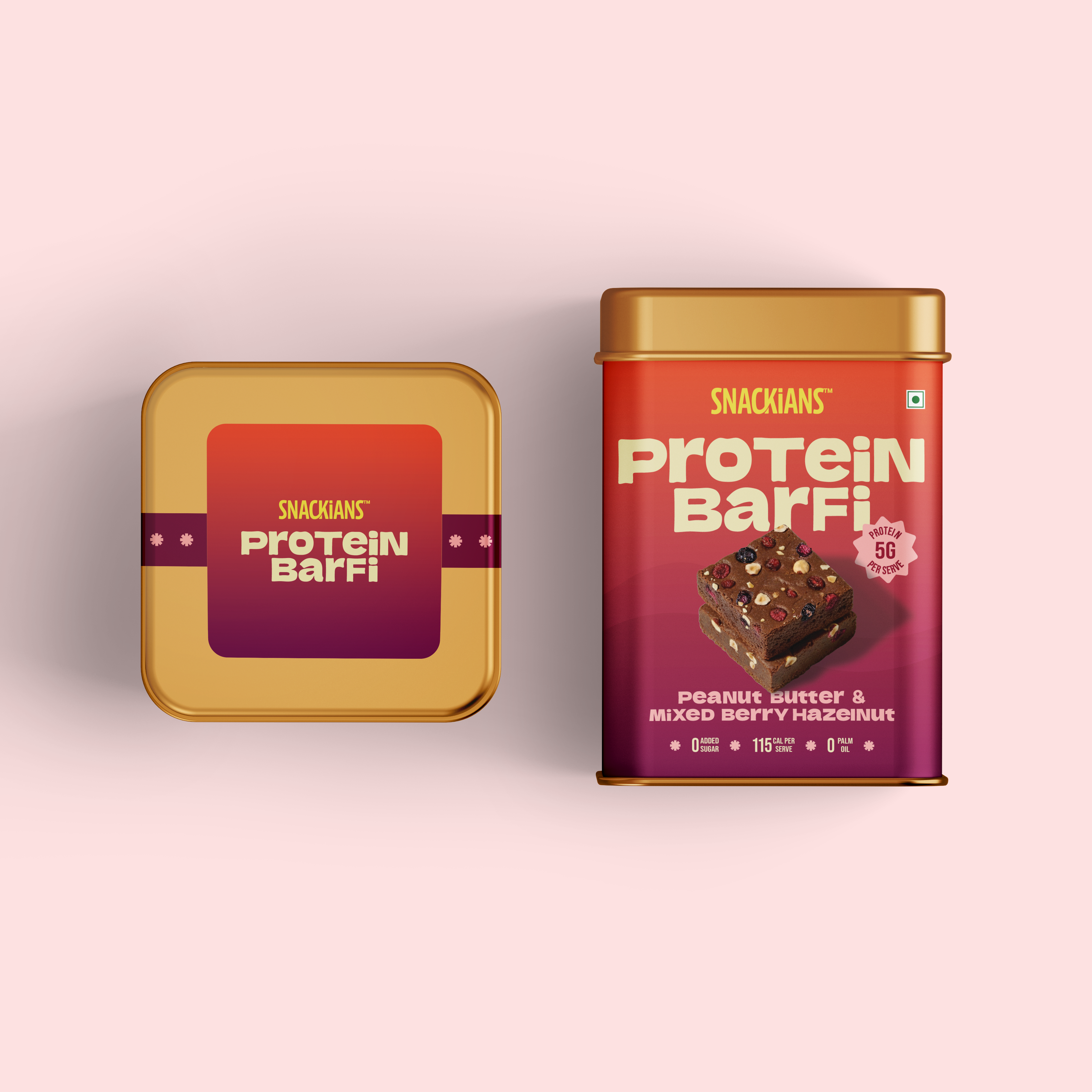 Snackians Protein Barfi (Mix Pack of 8)