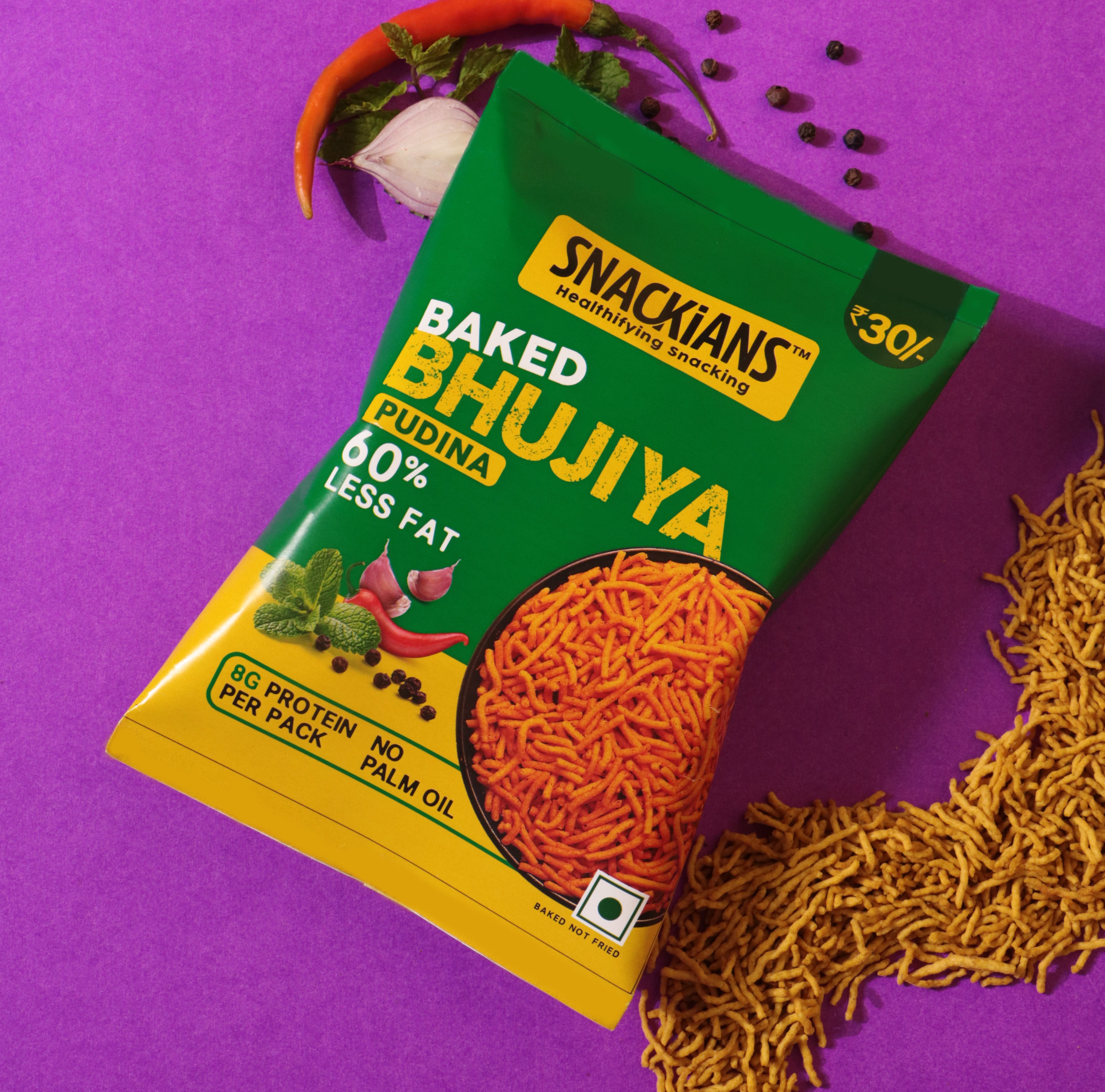 Pudina Bhujia (16 Pcs.)