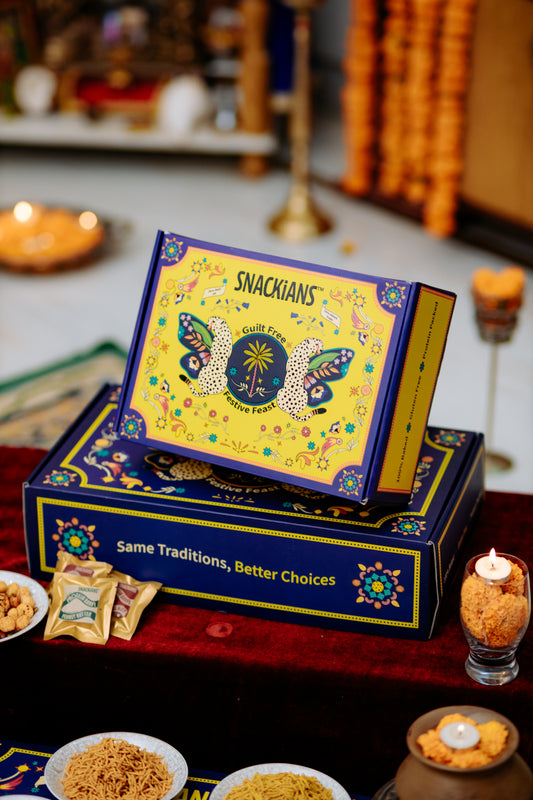 Festive Feast Diwali Gift Box (Small) - 8 Items