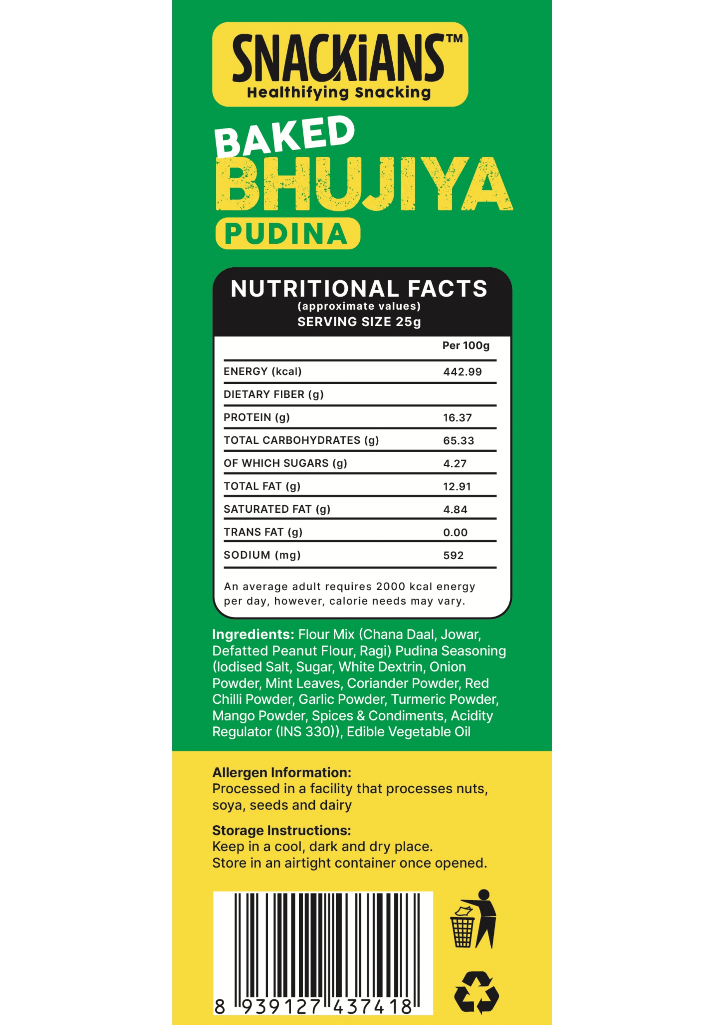 Pudina Bhujia (16 Pcs.)